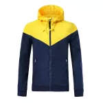 Customize Team Yellow Windbreaker Hoodie Jacket - elmontyouthsoccer