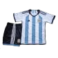 Youth Argentina Jersey Kit 2022 Home World Cup - elmontyouthsoccer