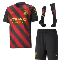 Manchester City Jersey Whole Kit 2022/23 Away - elmontyouthsoccer