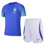 Youth Brazil Jersey Kit 2022 Away World Cup - elmontyouthsoccer