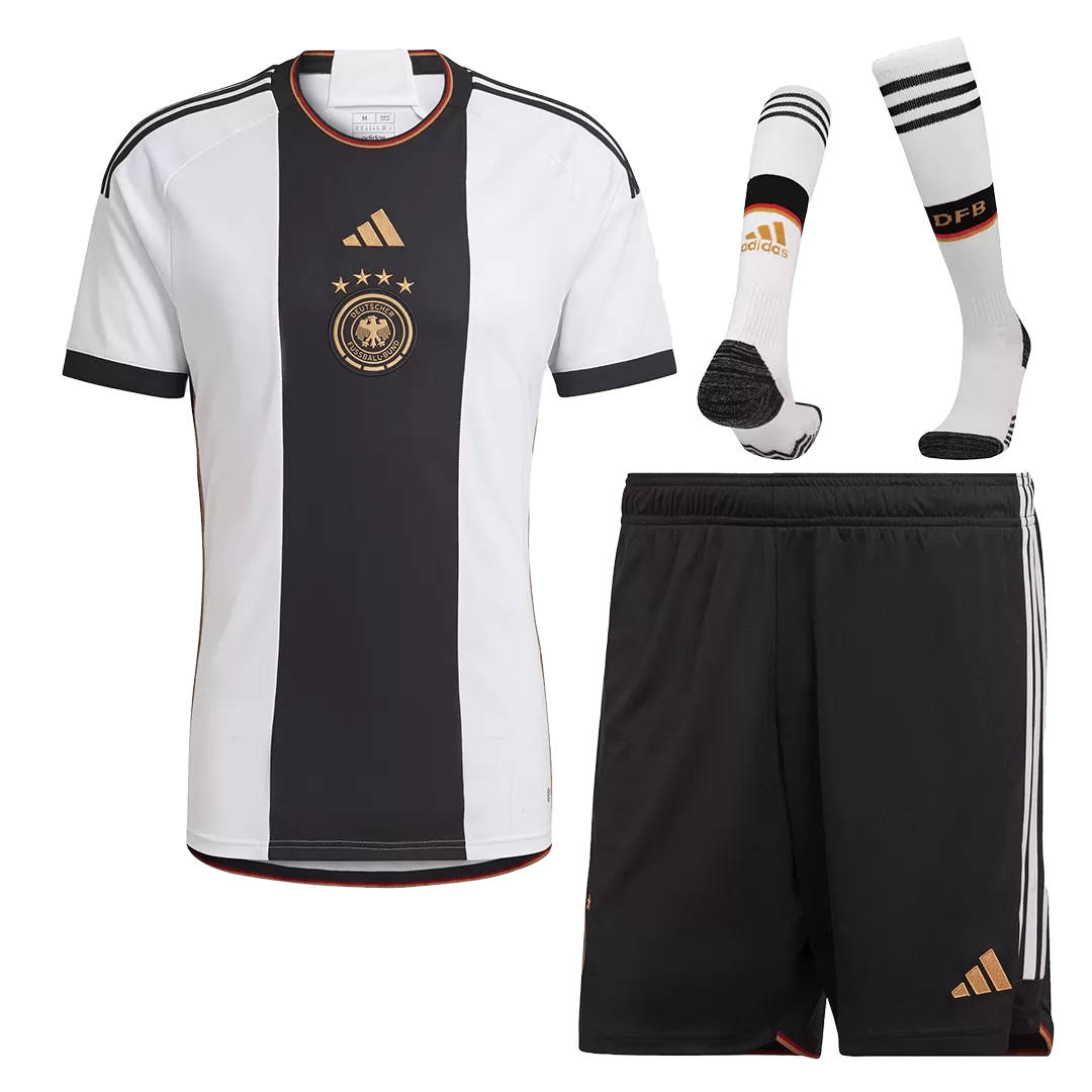 Germany Kids Soccer Jersey Home Kit(Jersey+Shorts) Replica World Cup 2022