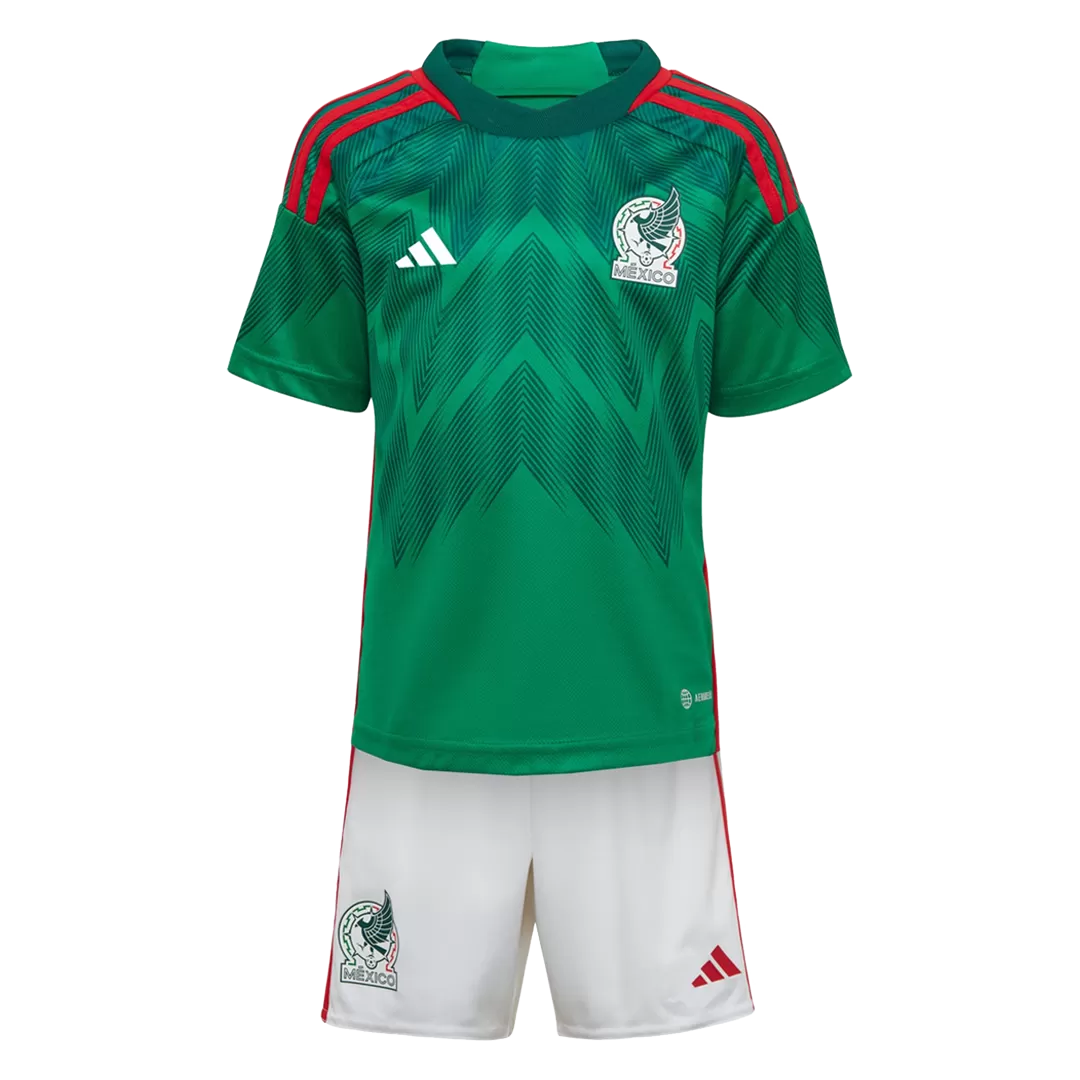 Youth Mexico Jersey Kit 2022 Home World Cup