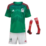 Youth Mexico Jersey Whole Kit 2022 Home World Cup - elmontyouthsoccer