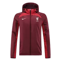 Liverpool Hoodie Windbreaker Jacket 2022/23 - Red - elmontyouthsoccer