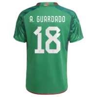 A.GUARDADO #18 Mexico Jersey 2022 Home World Cup - elmontyouthsoccer