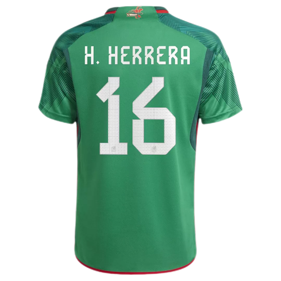 H.HERRERA #16 Mexico Jersey 2022 Home World Cup