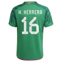 H.HERRERA #16 Mexico Jersey 2022 Home World Cup - elmontyouthsoccer