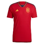 Spain Jersey 2022 Authentic Home World Cup - elmontyouthsoccer