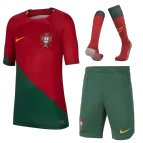 Youth Portugal Jersey Whole Kit 2022/23 Home - elmontyouthsoccer
