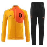 Netherlands Jacket Tracksuit 2022 - Orange - elmontyouthsoccer