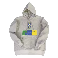 Brazil Hoodie Sweatshirt 2022/23 - Gray - elmontyouthsoccer