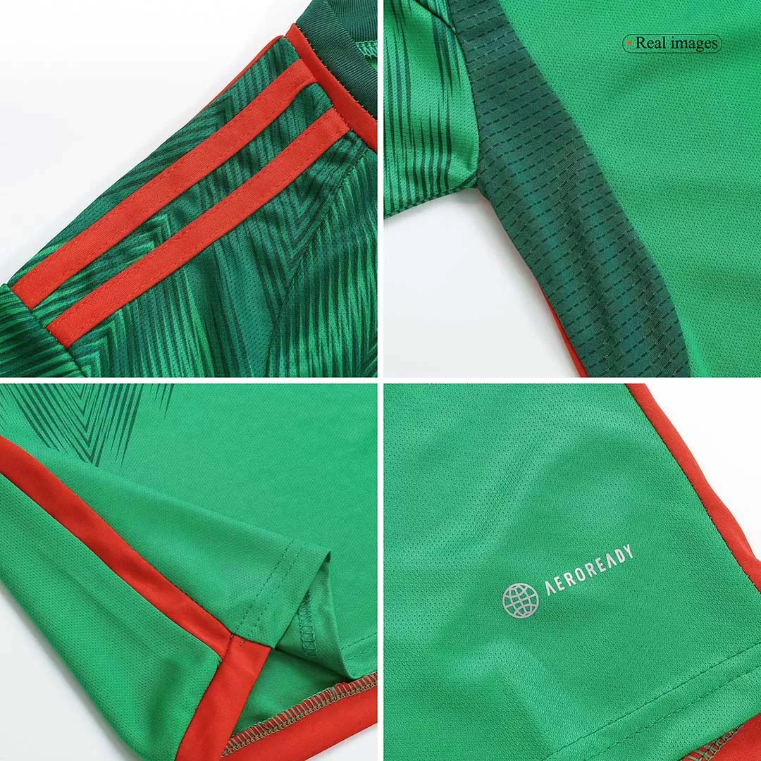 Youth Mexico Jersey Kit 2022 Home World Cup - elmontyouthsoccer
