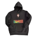 Portugal Hoodie Sweatshirt 2022/23 - Black - elmontyouthsoccer
