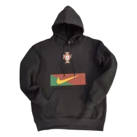 Portugal Hoodie Sweatshirt 2022/23 - Black - elmontyouthsoccer