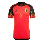 DE BRUYNE #7 Belgium Jersey 2022 Authentic Home World Cup - elmontyouthsoccer