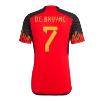 DE BRUYNE #7 Belgium Jersey 2022 Home World Cup - elmontyouthsoccer
