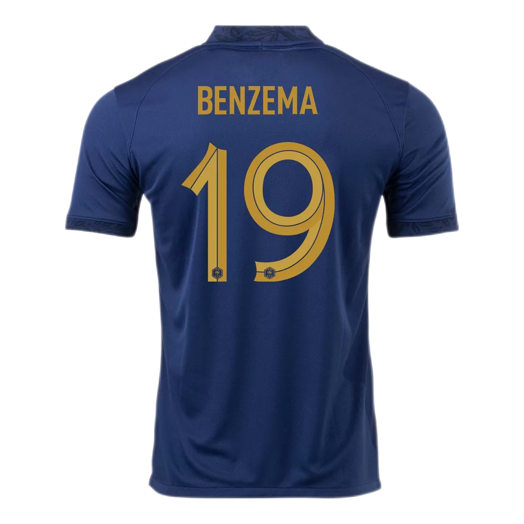 BENZEMA #19 France Jersey 2022 Home World Cup