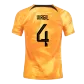 VIRGIL #4 Netherlands Jersey 2022 Home World Cup - elmontyouthsoccer