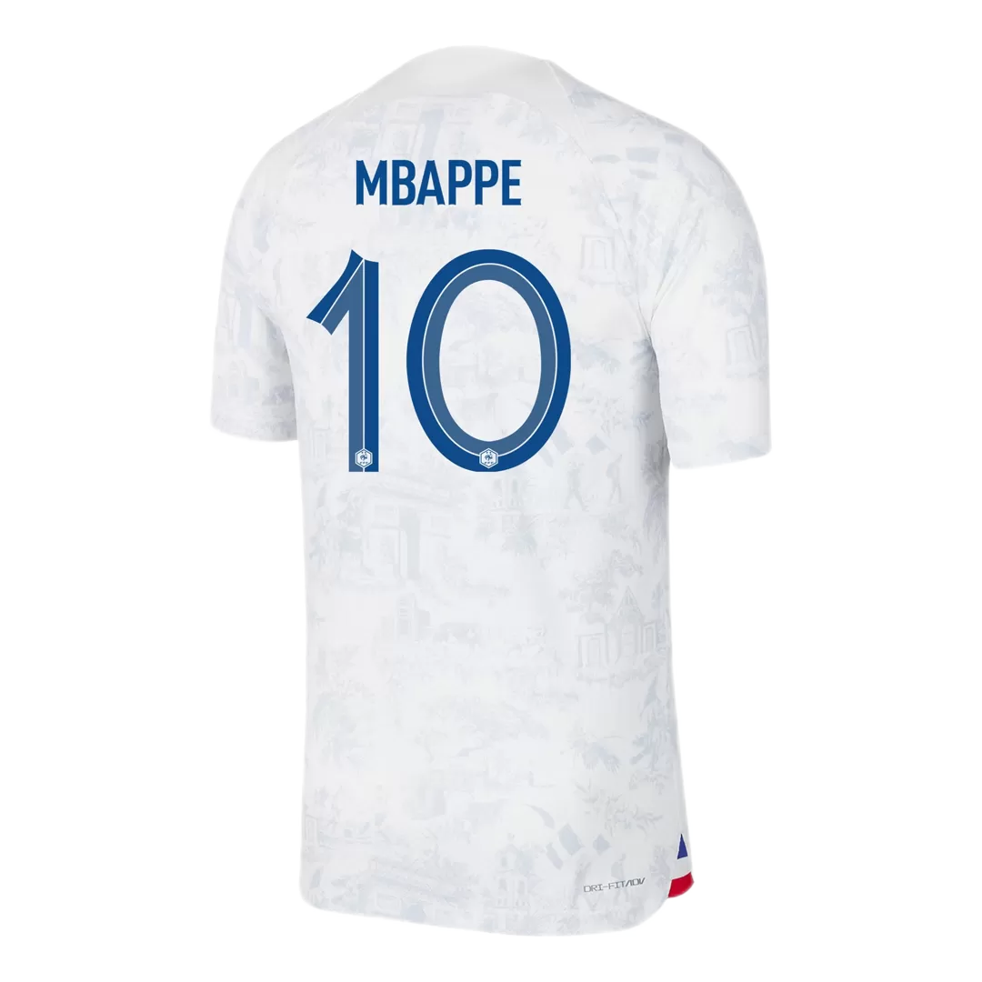 New France Away Soccer Jersey World Cup 2022 Men Adult Mbappe #10 Benzema #19