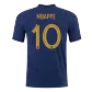 MBAPPE #10 France Jersey 2022 Authentic Home World Cup - elmontyouthsoccer