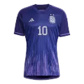 Messi #10 Argentina Jersey 2022 Away World Cup - elmontyouthsoccer