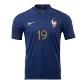 BENZEMA #19 France Jersey 2022 Home World Cup - elmontyouthsoccer