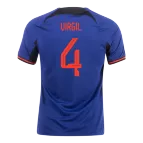 VIRGIL #4 Netherlands Jersey 2022 Away World Cup - elmontyouthsoccer
