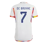 DE BRUYNE #7 Belgium Jersey 2022 Away World Cup - elmontyouthsoccer