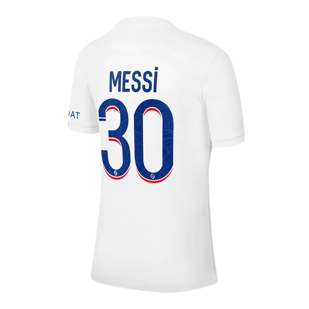 Youth Messi #30 PSG Jersey Kit 2021/22 Away