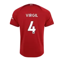 VIRGIL #4 Liverpool Jersey 2022/23 Home - elmontyouthsoccer