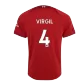 VIRGIL #4 Liverpool Jersey 2022/23 Authentic Home - ijersey