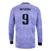 BENZEMA #9 Real Madrid Away Jersey 2022/23 - Long Sleeve - ijersey
