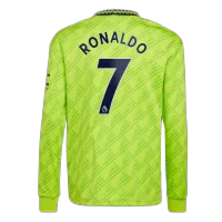 Ronaldo #7 Manchester United Third Away Jersey 2022/23 - Long Sleeve - elmontyouthsoccer