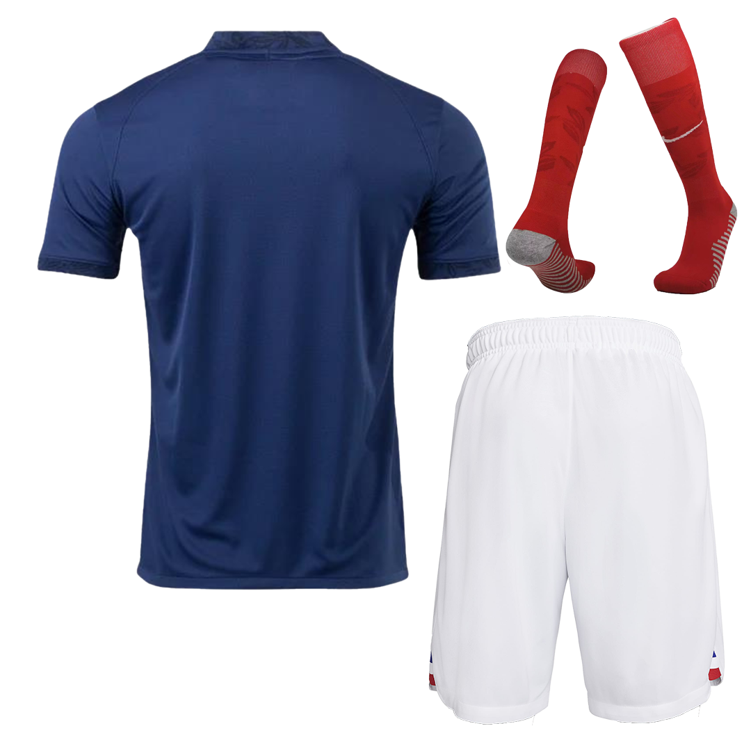 France Jersey Whole Kit 2022 Home World Cup - ijersey