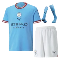 Youth Manchester City Jersey Whole Kit 2022/23 Home - elmontyouthsoccer