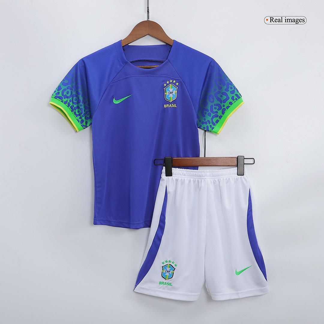 Kids Kit Brazil World Cup Away Jersey