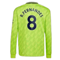 B.FERNANDES #8 Manchester United Third Away Jersey 2022/23 - Long Sleeve - elmontyouthsoccer