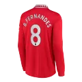 B.FERNANDES #8 Manchester United Home Jersey 2022/23 - Long Sleeve - elmontyouthsoccer