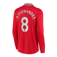 B.FERNANDES #8 Manchester United Home Jersey 2022/23 - Long Sleeve - ijersey
