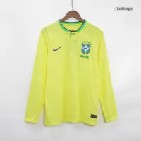 Brazil Home Jersey 2022 - Long Sleeve World Cup - elmontyouthsoccer