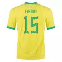 FABINHO #15 Brazil Jersey 2022 Authentic Home - ijersey