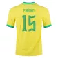 FABINHO #15 Brazil Jersey 2022 Authentic Home - ijersey