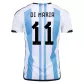 DI MARIA #11 Argentina Jersey 2022 Home World Cup - elmontyouthsoccer