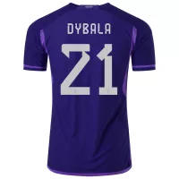 DYBALA #21 Argentina Jersey 2022 Authentic Away World Cup - elmontyouthsoccer