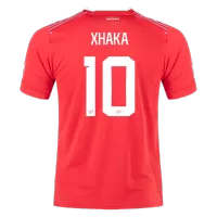 XHAKA #10 Switzerland Jersey 2022 Home World Cup - elmontyouthsoccer