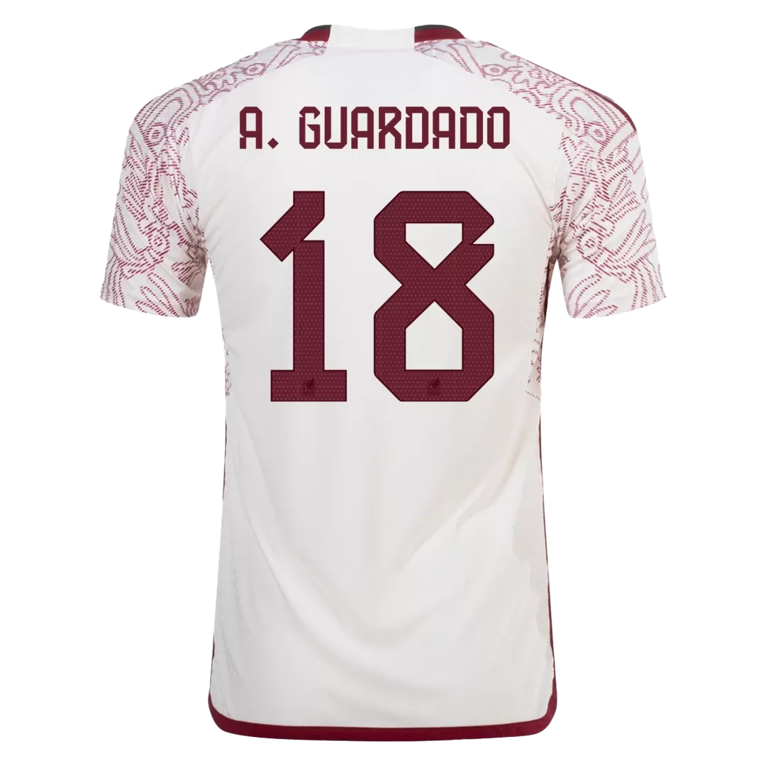 A.GUARDADO #18 Mexico Jersey 2022 Authentic Away World Cup