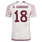 A.GUARDADO #18 Mexico Jersey 2022 Authentic Away World Cup - elmontyouthsoccer