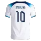 STERLING #10 England Jersey 2022 Authentic Home World Cup - ijersey