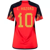 E. HAZARD #10 Belgium Jersey 2022 Home - Women World Cup - elmontyouthsoccer