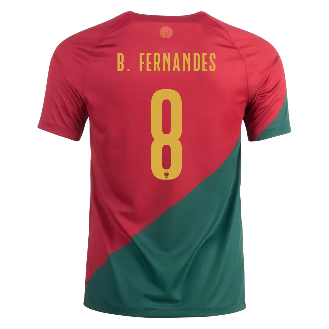 B.FERNANDES #8 Portugal Jersey 2022 Away World Cup